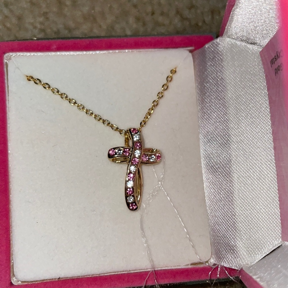 Girls cross necklace